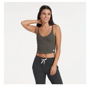 Rib crop tank - vuori - size small - green